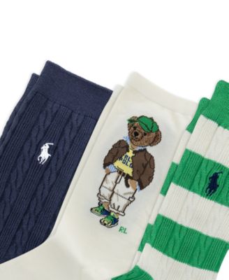 Women's 3-Pack Polo Bear Sock Set
