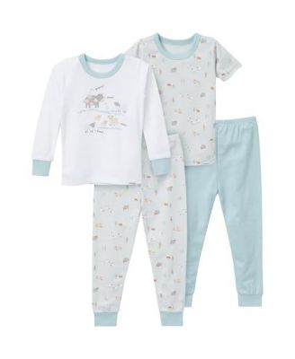 Toddler Boys Pajamas Set, 4 Piece, Safari