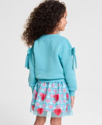 Girls 2T-6X Minnie Mouse Long Sleeve Crewneck Sweater, Macy's Exclusive