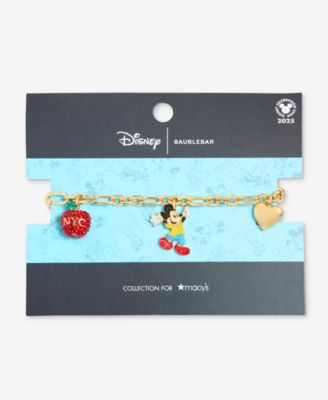 Disney | Macy's Mickey Mouse & Minnie Mouse NYC Charm Bracelet, Macy's Exclusive