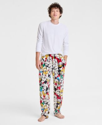 Disney | Macy's - Adult Mickey & Friends Plush Pajama Pants