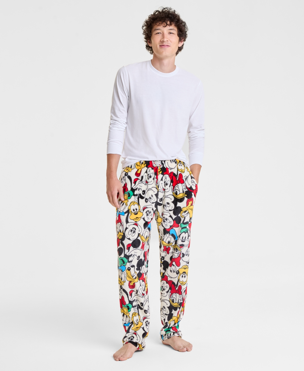Disney | Macy's Adult Mickey & Friends Plush Pajama Pants, Exclusive