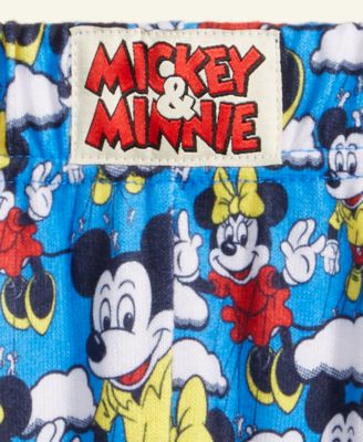 Toddler 2T-4T Mickey Mouse & Minnie Mouse Parade Balloon Knit Pajamas Set, Macy's Exclusive