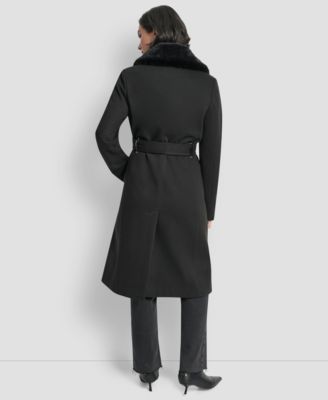Women's Single-Breasted Pillow Collar Coat