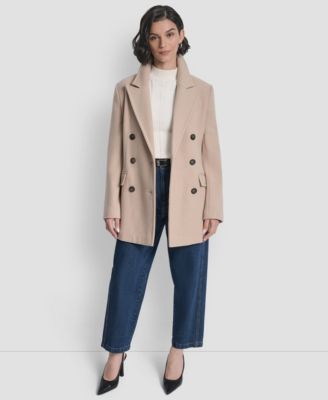 Women's Short Double-Breasted Belted Coat