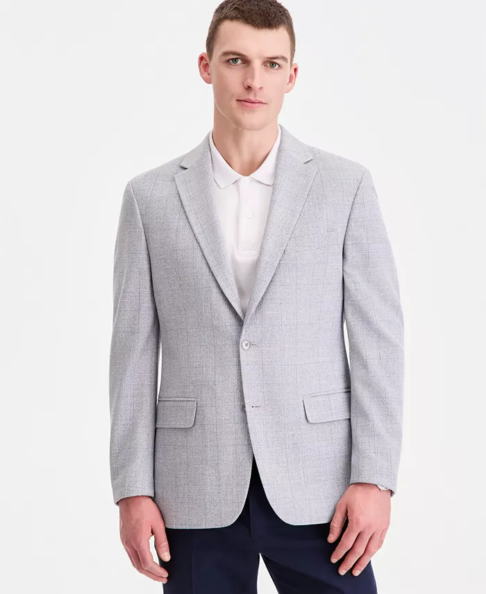Men's Modern-Fit Patterned Blazer - thumbnail 6