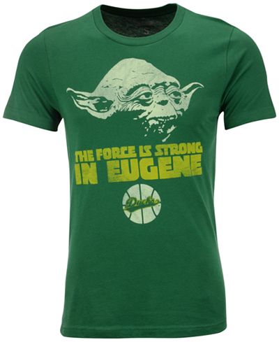 Tailgate Clothing Men's Oregon Ducks Yoda Force is Strong T-Shirt