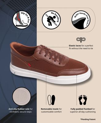 Mens Hudson Street Hands-Free Slip On Technology Fashion Sneakers