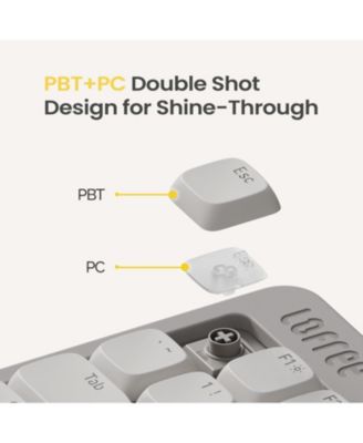 Flow Lite 100 Keys Mechanical Keyboard, Swappable Rechargeable Wireless Keyboard with 2.4G Receiver, Bluetooth and Wired Connection