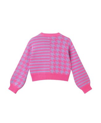 Girls Houndstooth Cardigan