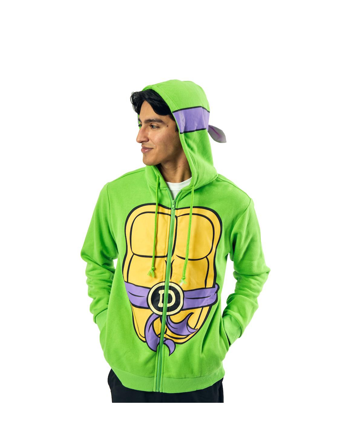Teenage Mutant Ninja Turtles Donatello Long Sleeve Men's Green Cosplay Hoodie