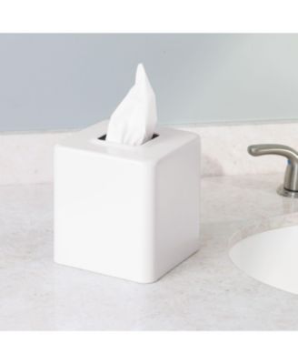 Metal Square Modern Tissue Box Cover Holder for Bathroom,  4 Pack