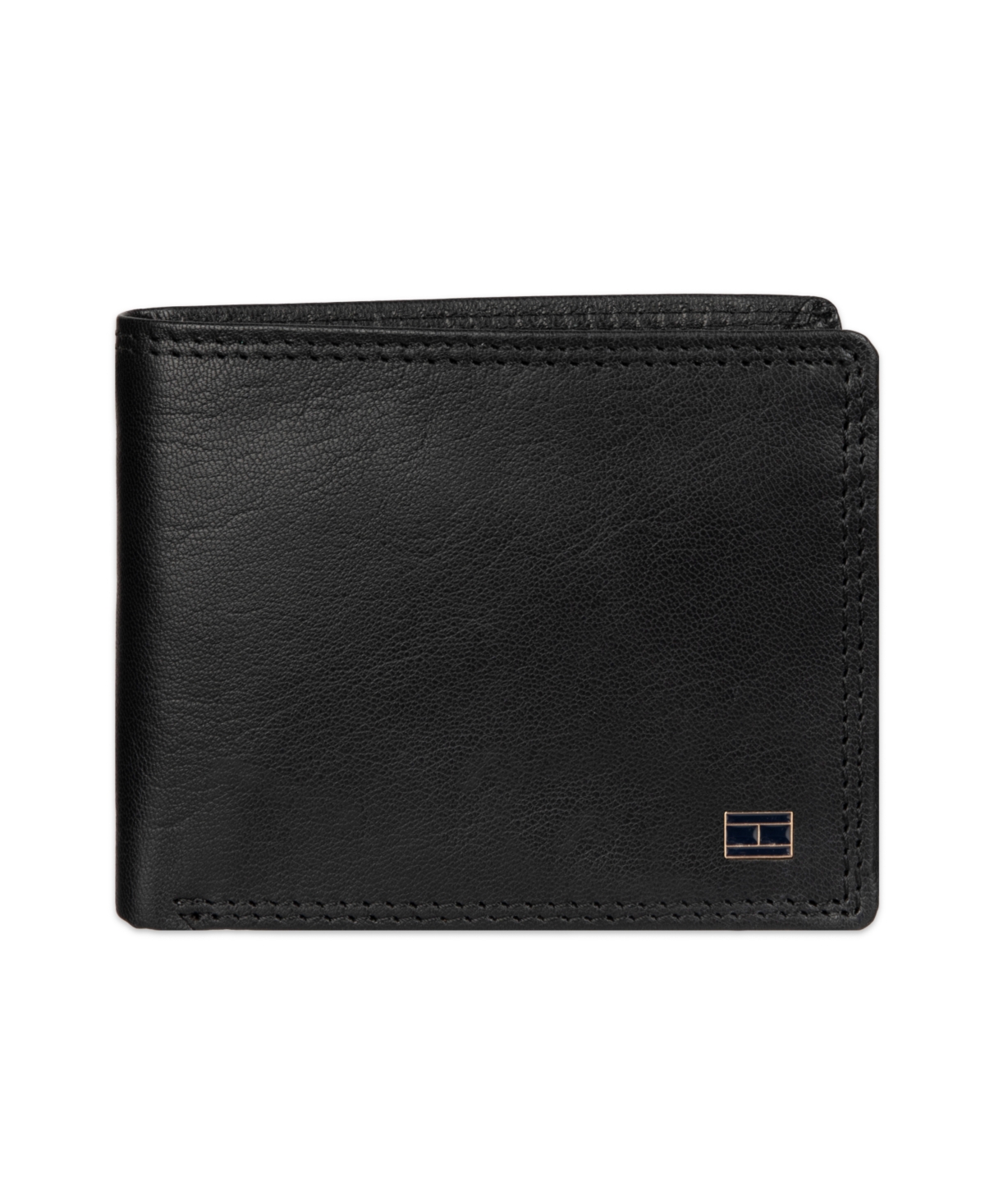 Tommy Hilfiger Men's Bifold Rfid Traveler Wallet In Black