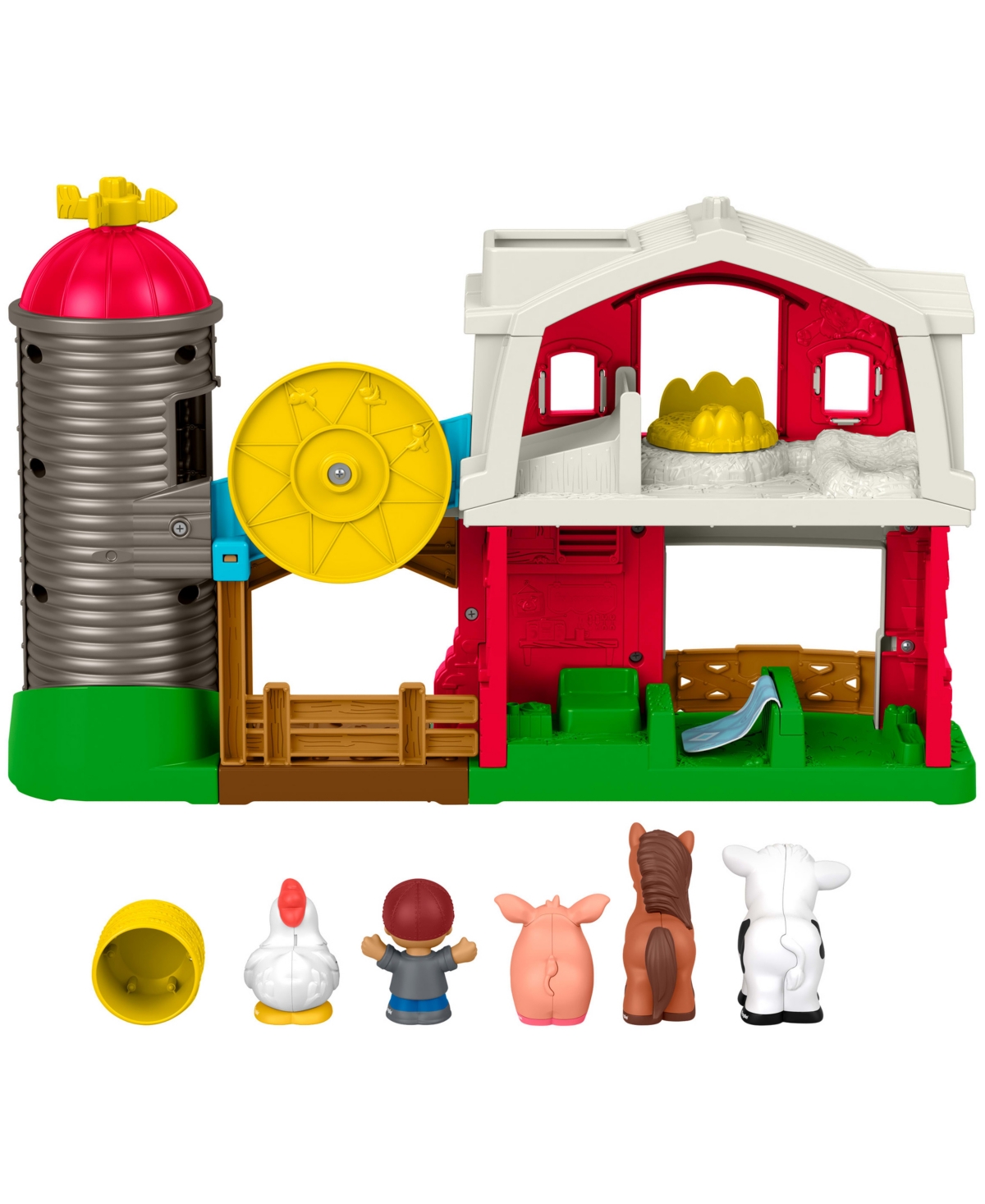 Little People Caring Fun Animal Farm Playset, 6 Play Pieces In Multi