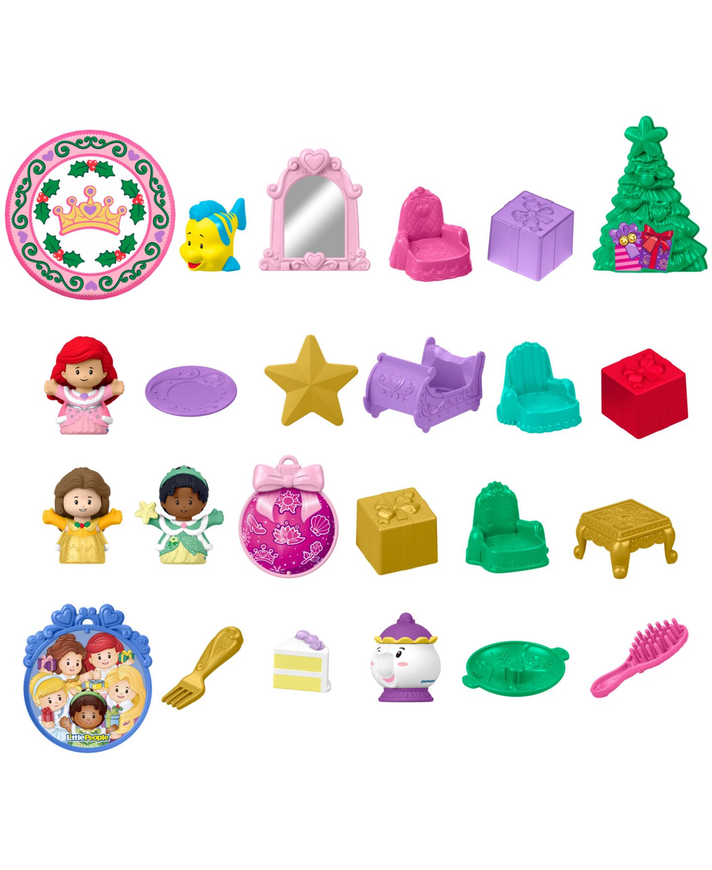 Детская игрушка Little People Disney Princess Advent Calendar, 24 Toys — фото 5