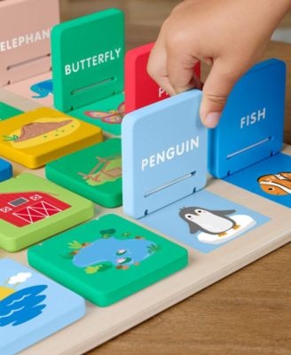 Wooden Flip and Reveal Busy Activity Board