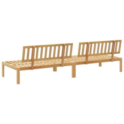 Pallet Sofa Natural Wood Solid Acacia Wood Medium Modular