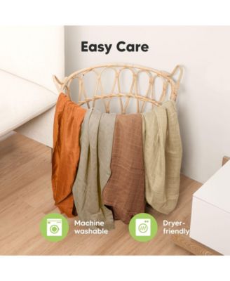 4pk Muslin Swaddle Blankets for Baby Boys, Girls - Baby Blankets, Swaddles for Newborns