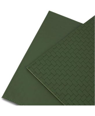 Lausanne Reversible Premium Faux Leather 12" x 18" Rectangular Placemats Set of 4