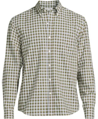 Men's Long Sleeve Pattern Poplin Shirt