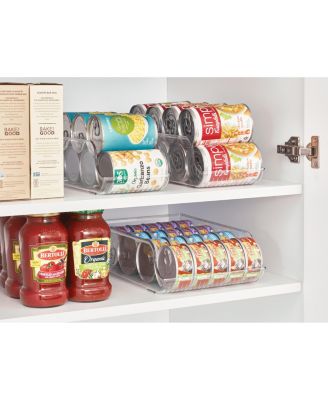 Clear Set of 3 Water Bottle Organizer and Soda Can Dispenser