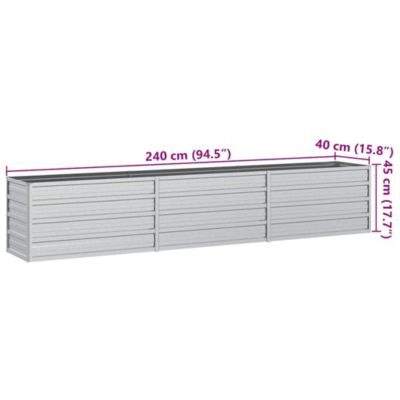 Garden Raised Bed Galvanized Steel Outdoor Planter