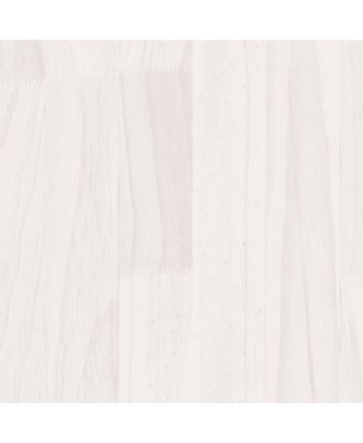 Garden Planter White Solid Pinewood Large Durable