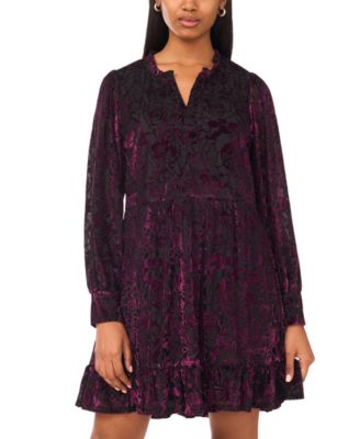 Women's Long Sleeve Babydoll Dress