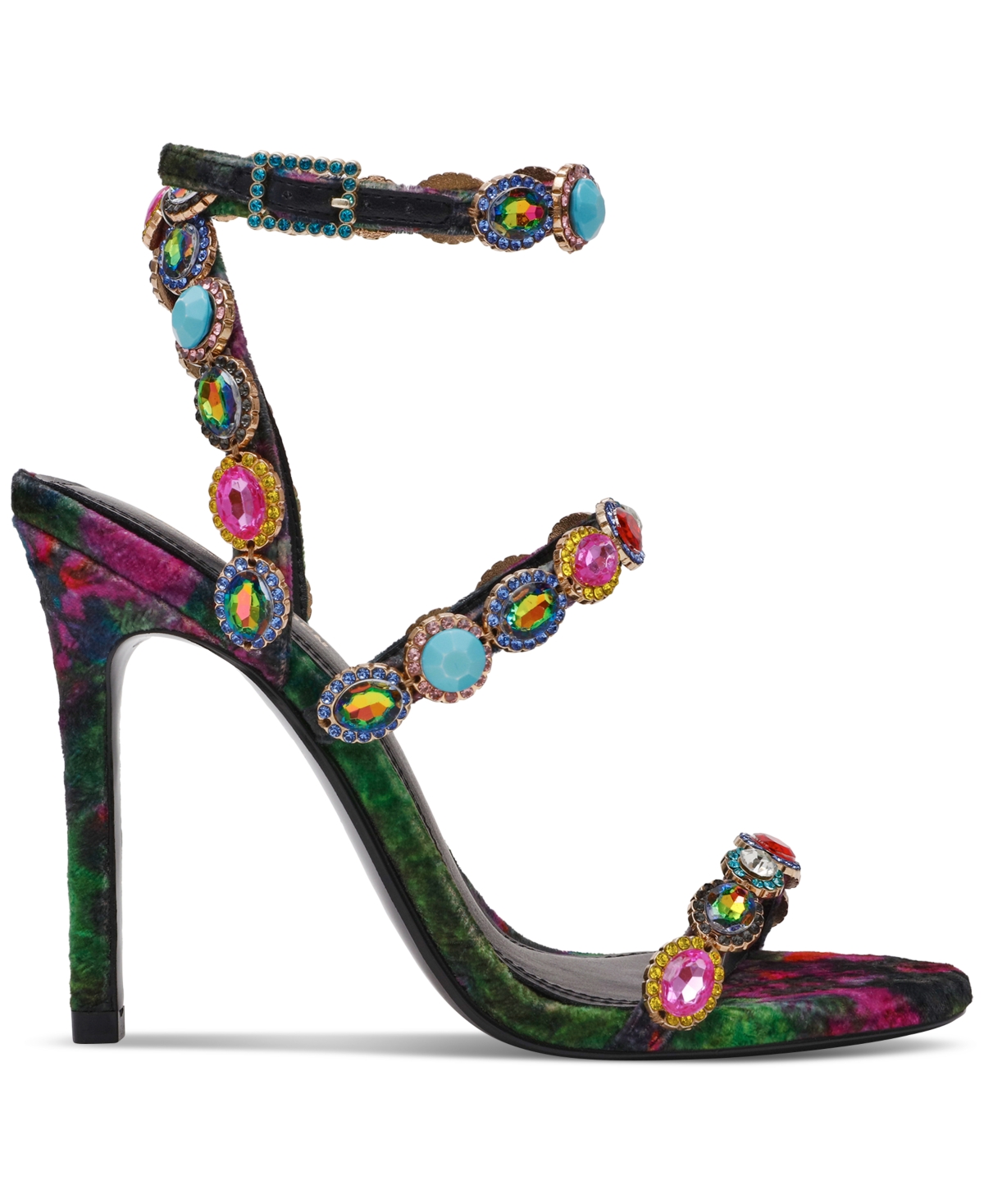 Steve Madden Tamala Gemstone-Embellished Strappy Dress Sandals