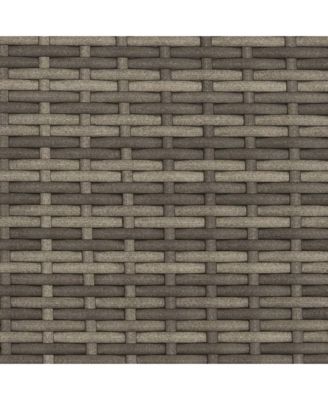 Garden Sofa Grey PE rattan, powder-coated steel 2-seater