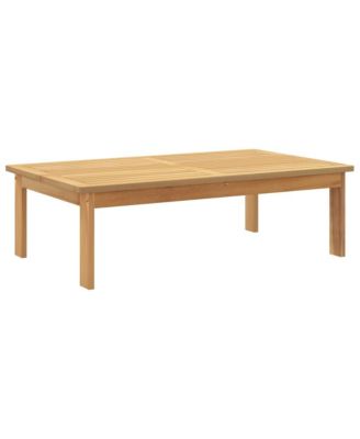 Garden Table Natural Wood Solid Acacia Wood Standard Durable