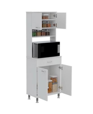 Della 60 Pantry White MDF