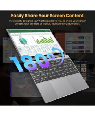 Laptop, 12GB RAM 640GB ROM, Office 365-1 Year 5305U Processor, 15.6 Inch Computer, FHD IPS Screen, 38Wh Battery, 2 Stereo Speakers, USB3.0  2, HDMI