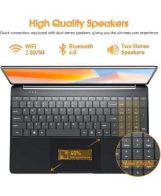 Laptops Windows 11, 15.6 Inch Laptop Computer 8GB DDR3 512GB SSD with I3 Processor, Webcam, HDMI, USB3.0, 7000mAh Battery, BT4.2, USB 3.2  3, WiFi, Type-C(Black)