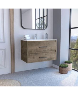 31.7”W MDF Praga Floating Vanity Sink