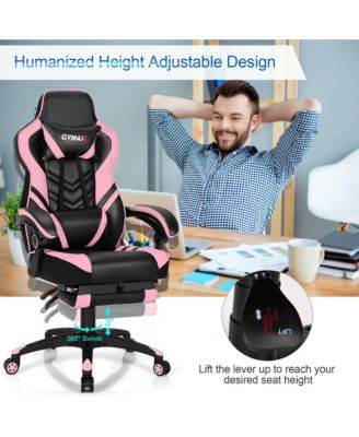 Office Computer Desk Chair Gaming Chair Adjustable Swivel w/Footrest