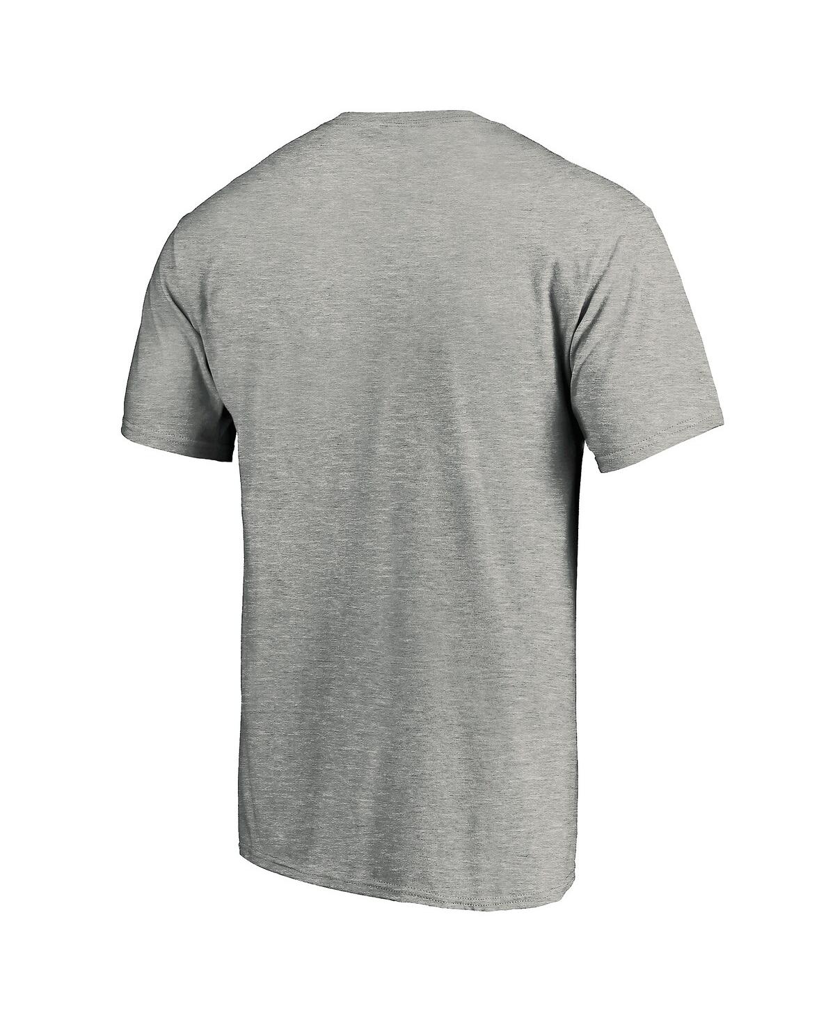 Fanatics Men's Gray Wisconsin Badgers Primary Logo T-shirt In Gray