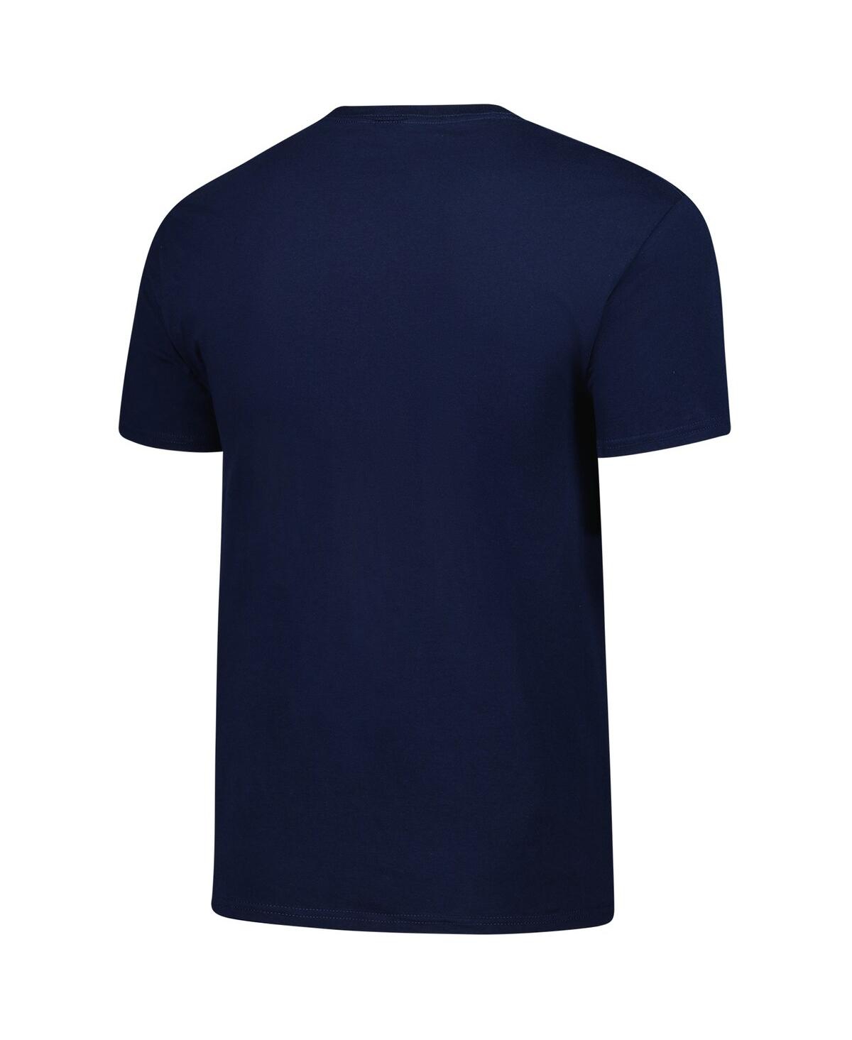 Fanatics Unlabeled Men's Navy Penn State Nittany Lions Distressed Arch Mascot T-shirt In Blue