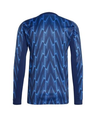 Men's Blue Arsenal 2025/26 Away Replica Long Sleeve Jersey