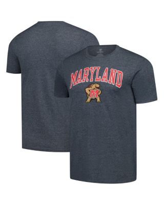 Fanatics Unlabeled - Unlabeled Heather Charcoal Maryland Terrapins Basic T-Shirt