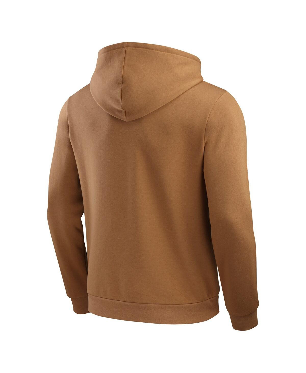 Fanatics Darius Rucker Collection By  Men's Tan Milwaukee Brewers Camp Fleece Pullover Hoodie In Brown