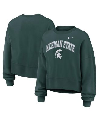 Nike - Women's Green Michigan State Spartans Oversized Phoenix Arch Pullover Sweatshirt