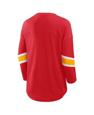 Women's Red Kansas City Chiefs Redzone 3/4-Sleeve T-Shirt