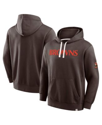 Men's Brown Cleveland Browns New Horizons Heritage Pullover Hoodie