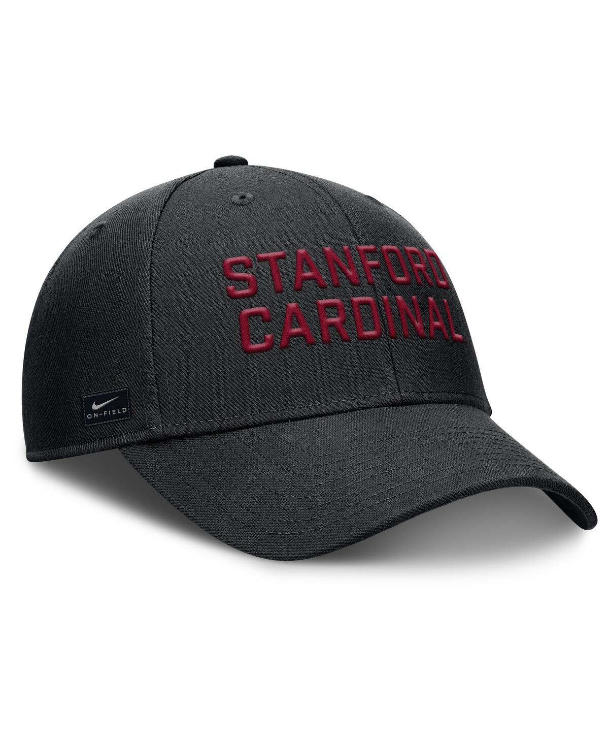 Nike Men's Black Stanford Cardinal Rise Practice Adjustable Hat In Black