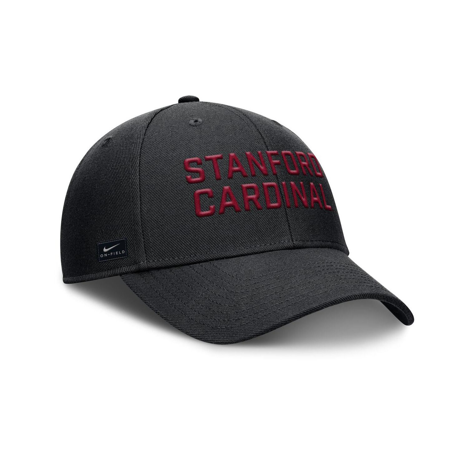 Men's Black Stanford Cardinal Rise Practice Adjustable Hat