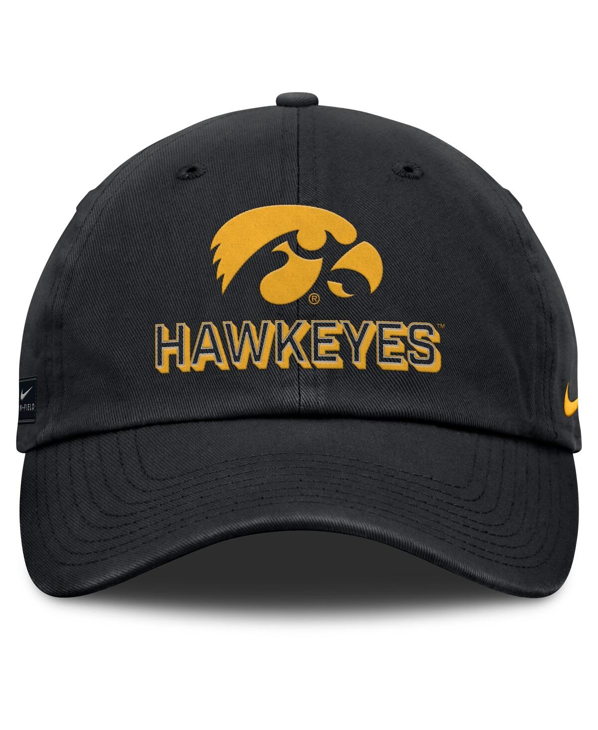Nike Iowa On-field Club Gameday  Men's College Adjustable Hat In Black
