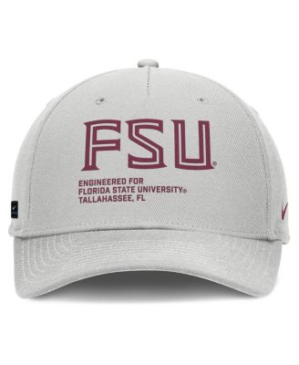 Men's Gray Florida State Seminoles 2025 Sideline Dust Pinched Rise Adjustable Hat
