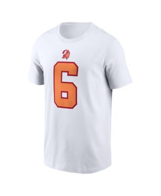 Men's Baker Mayfield White '76 Tampa Bay Buccaneers 50th Season Name Number T-Shirt