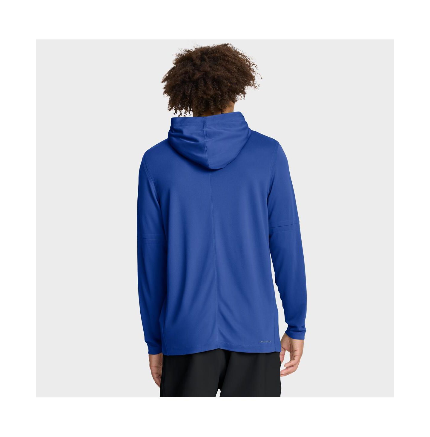 Мужское худи Nike Royal Duke Blue Devils 2025 Sideline Performance Long Sleeve T-Shirt — фото 2